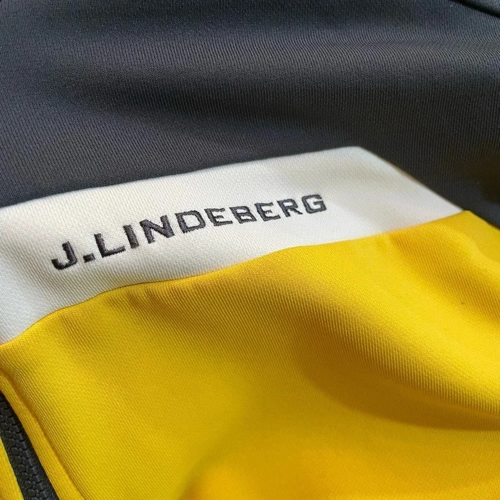 J.Lindeberg Men’s Golf Jacket Jarvis Blocked Ski TN Mid Layer Jacket